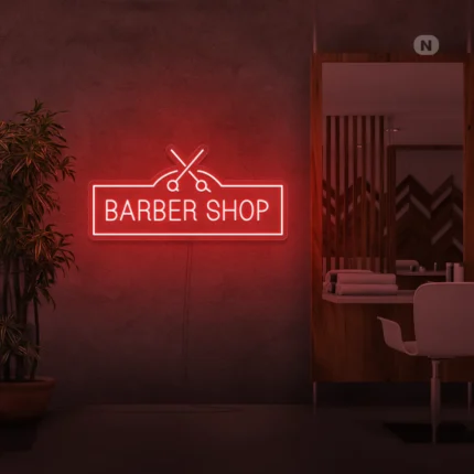 Neon Schild Barber Shop